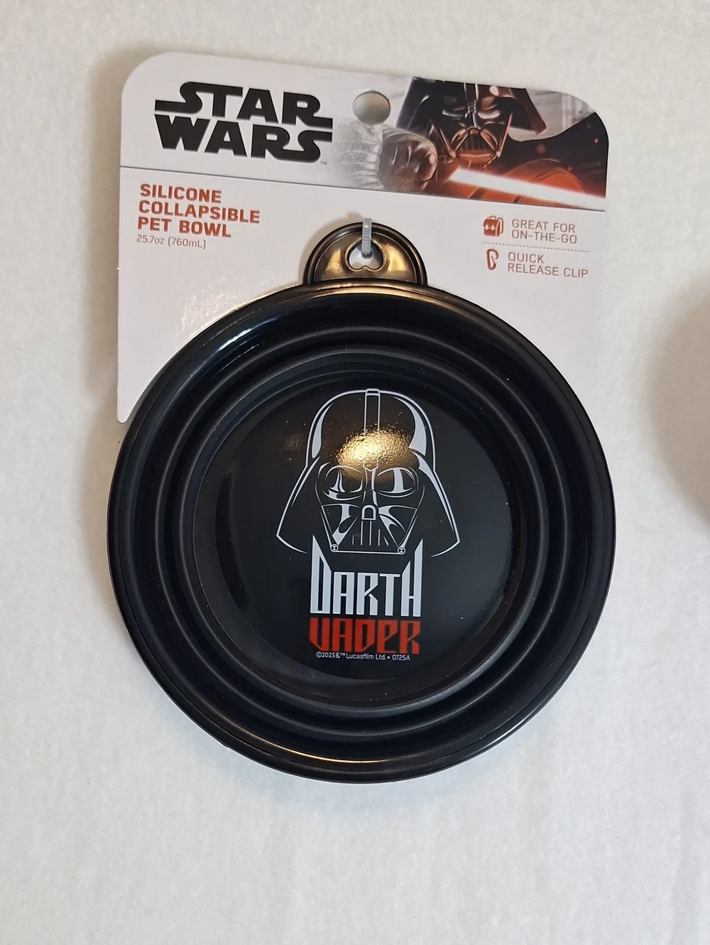 Star Wars Collapsible Silicone Pet Bowl & SQUEAKER TOY